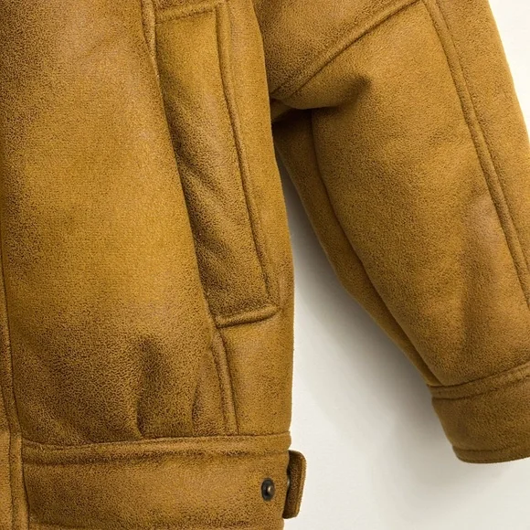 Oversized Sterling Lined Aviator Style Jacket - Picture 3 of 5